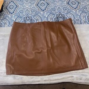Abercrombie & Fitch leather skirt